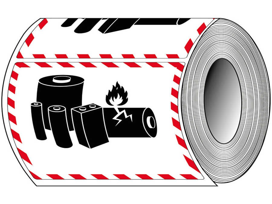 I-Label box transport icons on rolls for warehouse labeling
